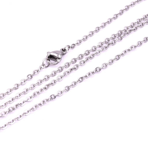 Kaufen Sie Perlen in Deutschland Kettenhalskette Edelstahl 76cm - 2mm (1)