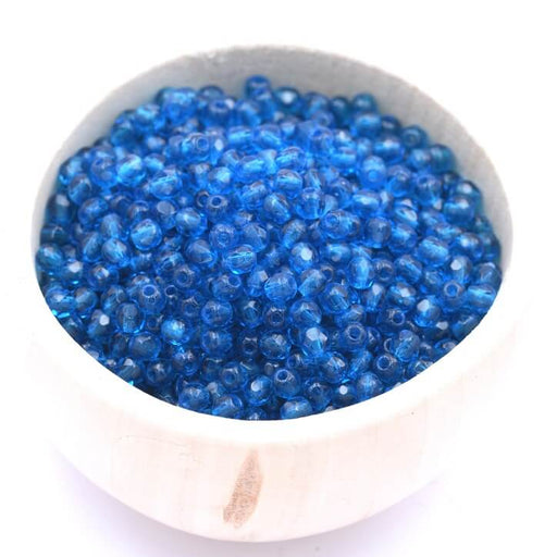 Kaufen Sie Perlen in Deutschland Firepolish Facettierte Perle Capri Blue 3mm (50)