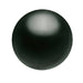 Preciosa Magic Black runde lackierte Perle 10 mm (10)