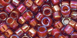 Kaufen Sie Perlen in Deutschland cc1824 - AIKO Toho Beads 11/0 tube Orange-Lined Alexandrite Rainbow (2g)