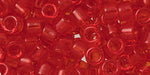 cc5B - AIKO Toho Beads 11/0 tube Transparent Siam Ruby (2g)