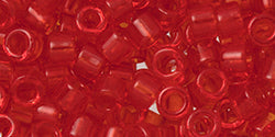 Kaufen Sie Perlen in Deutschland cc5B - AIKO Toho Beads 11/0 tube Transparent Siam Ruby (2g)