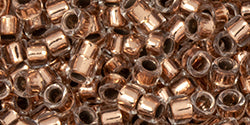 Kaufen Sie Perlen in Deutschland cc740 - AIKO Toho Beads 11/0 tube Copper-Lined Crystal (2g)