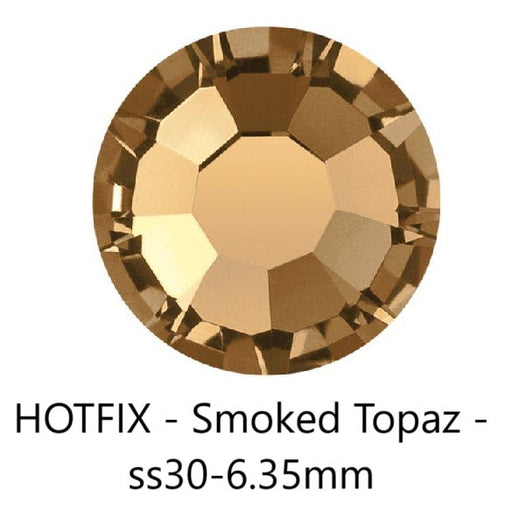 Hotfix Flatback Preciosa Smoked Topaz - ss30-6.35mm (12)