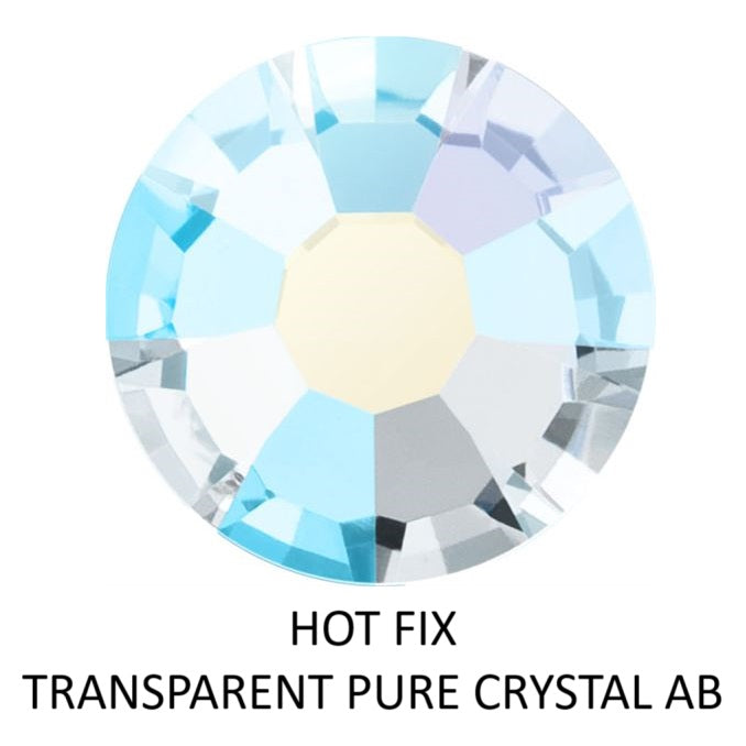 Hotfix Flatback Preciosa Crystal AB pure TRANSPARENT - ss40-8,5mm (6)