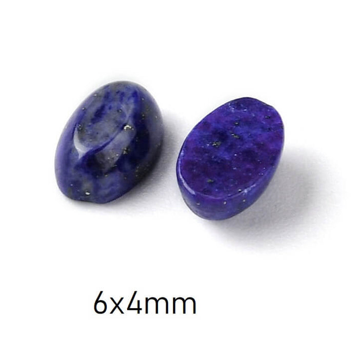 Ovaler Cabochon Lapislazuli 6x4mm (2)