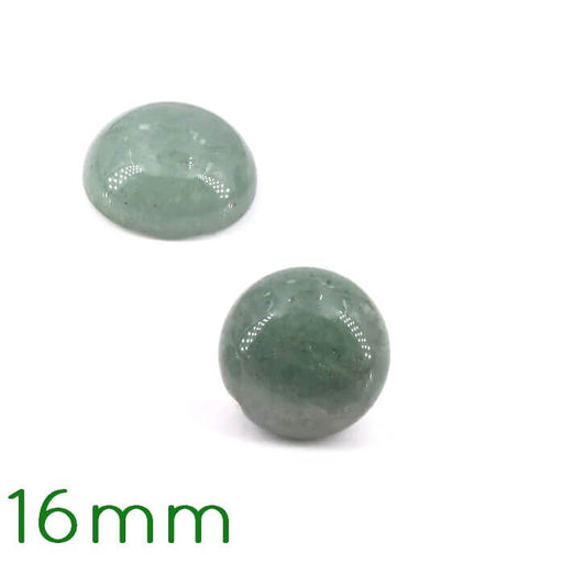 Kaufen Sie Perlen in Deutschland Runder Cabochon Grüner Aventurin - 16mm (1)