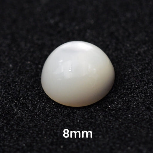 Kaufen Sie Perlen in Deutschland Runder Muschel-Cabochon 8mm (1)