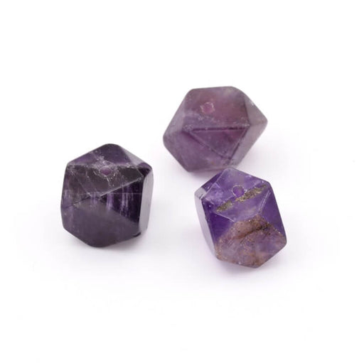 Kaufen Sie Perlen in Deutschland Natürliche Amethyst-Polygonperlen 8-10x10mm - Loch: 1mm (3)