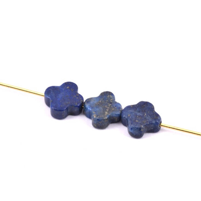 Lapislazuli-Kleeblatt-Perle 8 mm – Loch: 0.8 mm (3)