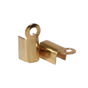 Kordelklemmen goldfarben 2x5mm (10)