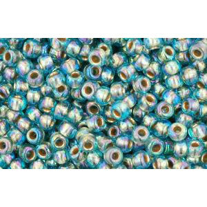Kaufen Sie Perlen in Deutschland cc995 - Toho rocailles perlen 11/0 gold lined rainbow aqua (10g)
