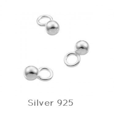 Kaufen Sie Perlen in Deutschland Perle rund 3mm Anhänger SILBER 925 (x2)
