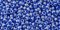 Kaufen Sie Perlen in Deutschland cc1057 - Toho beads 11/0 round Lt Sapphire/Opaque Dk Blue-Lined (10gr)