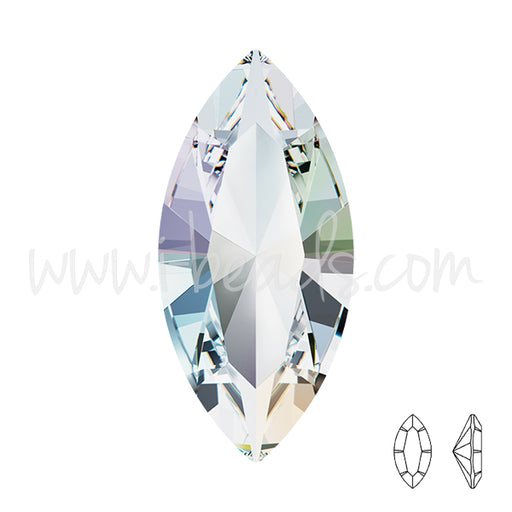 Swarovski 4228 navette crystal AB 15x7mm (1)